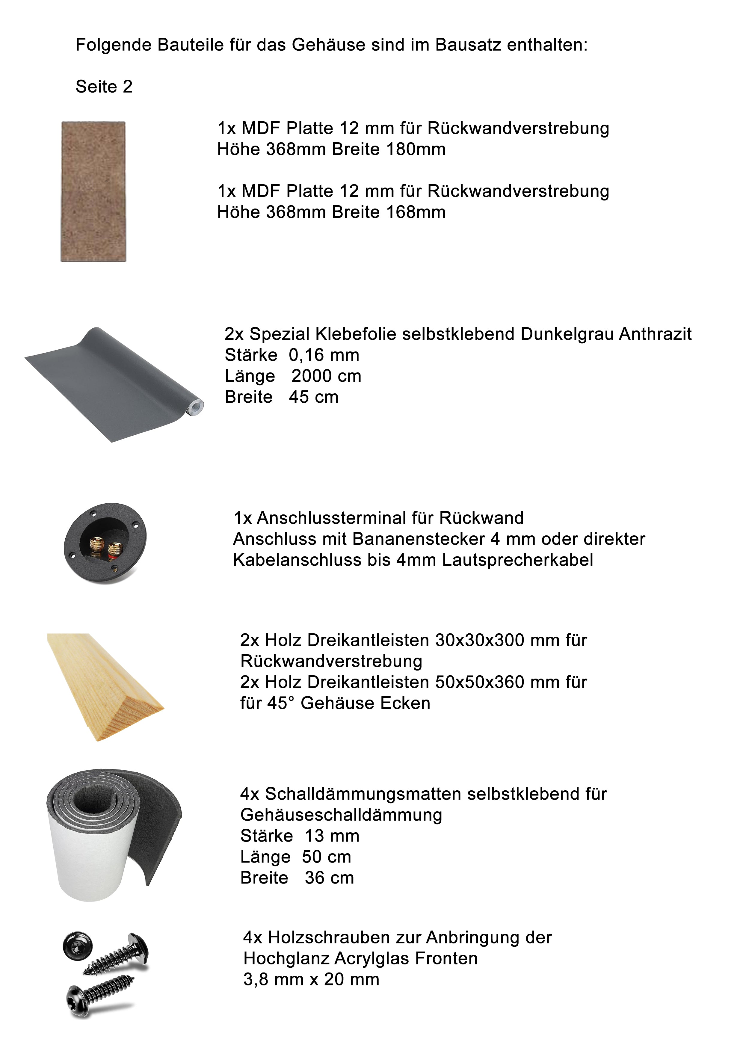 DIY Subwoofer Gehäuse Bausatz für ein 12 Zoll Subwoofer Chassi DJP Design Boxen! 2-3 Wochen Lieferzeit