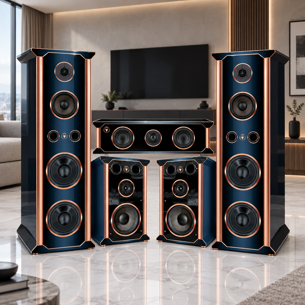 DJP Tempel Surround Edition Design HiFi Surroundanlge für Heimkino