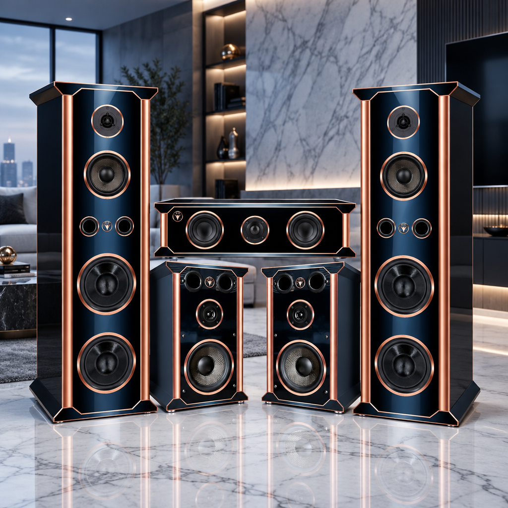 DJP Tempel Surround Edition HiFi Surroundanlge für Heimkino Wohnzimmer