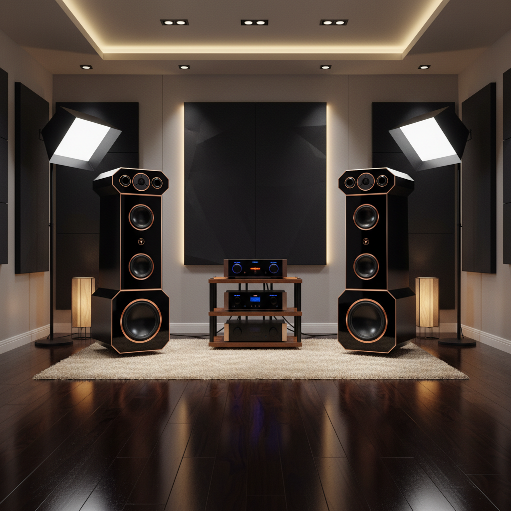 1 Paar High End Hi-Fi Standlautsprecher High Power Design mit Dayton Audio Chassis