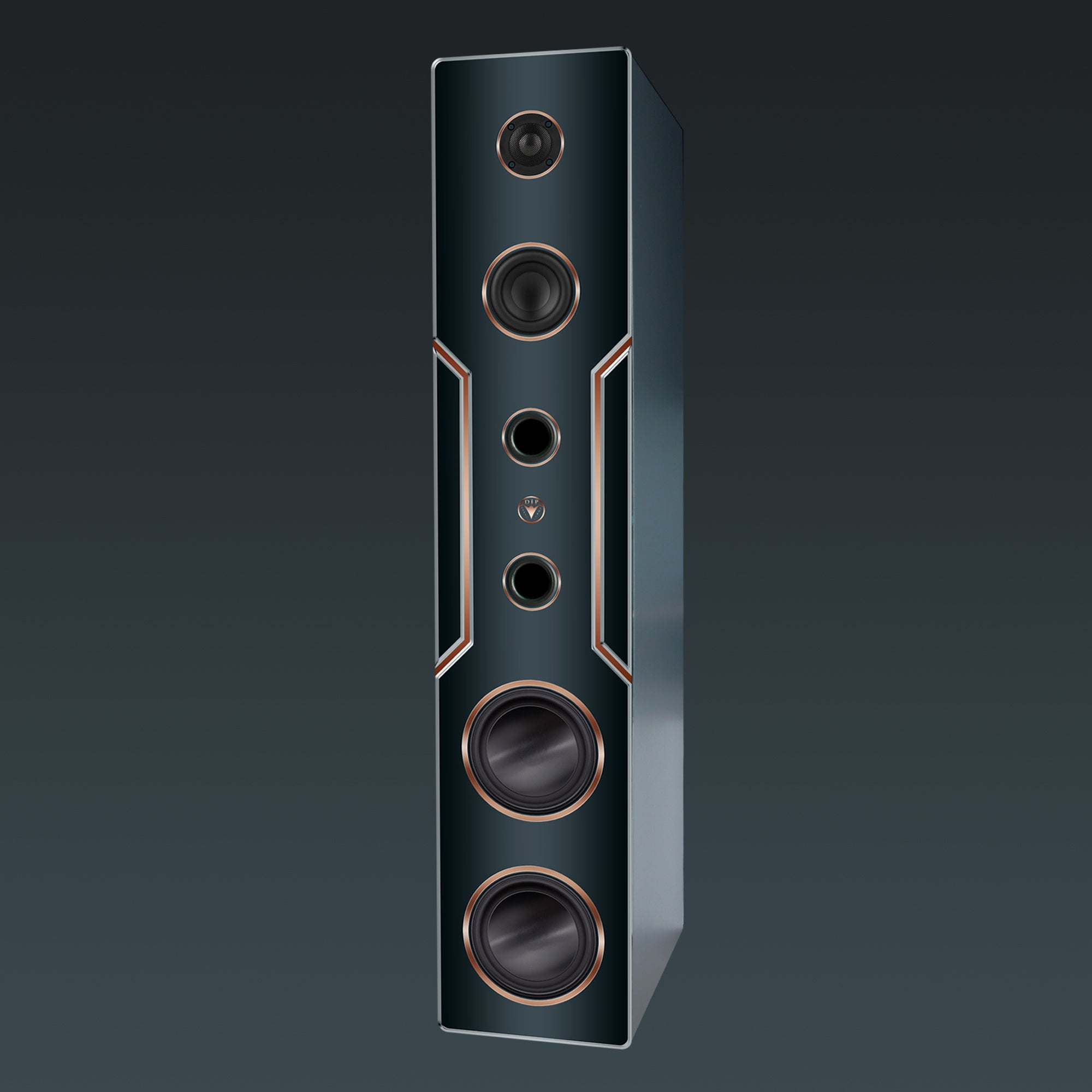 High-Quality Hi-Fi Design Floorstanding Loudspeakers 120 Watts RMS 8 Ohm/Speaker