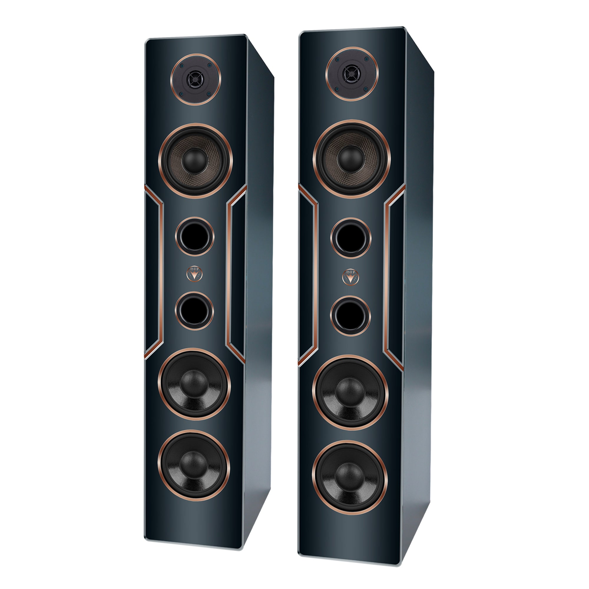 Altavoces de columna de diseño de alta fidelidad, 120 W RMS, 8 ohmios/caja