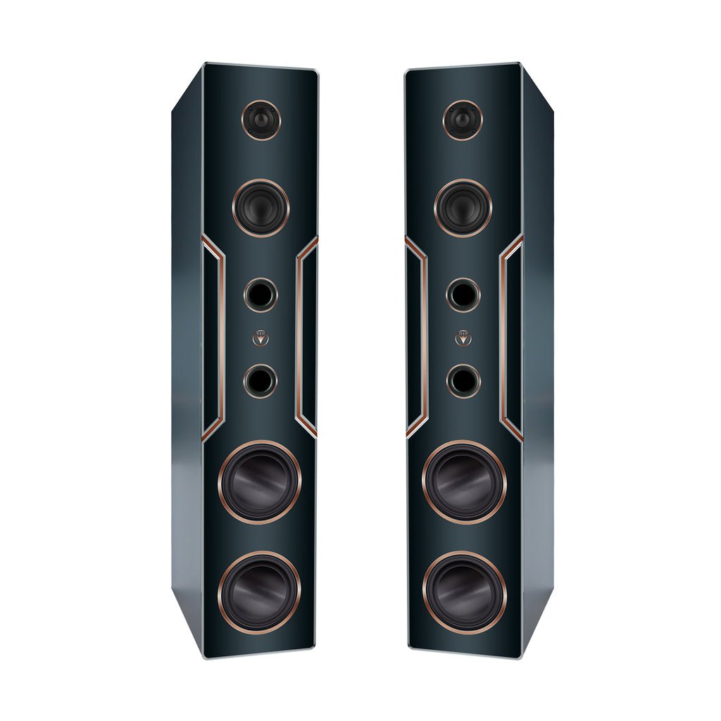 High-Quality Hi-Fi Design Floorstanding Loudspeakers 120 Watts RMS 8 Ohm/Speaker