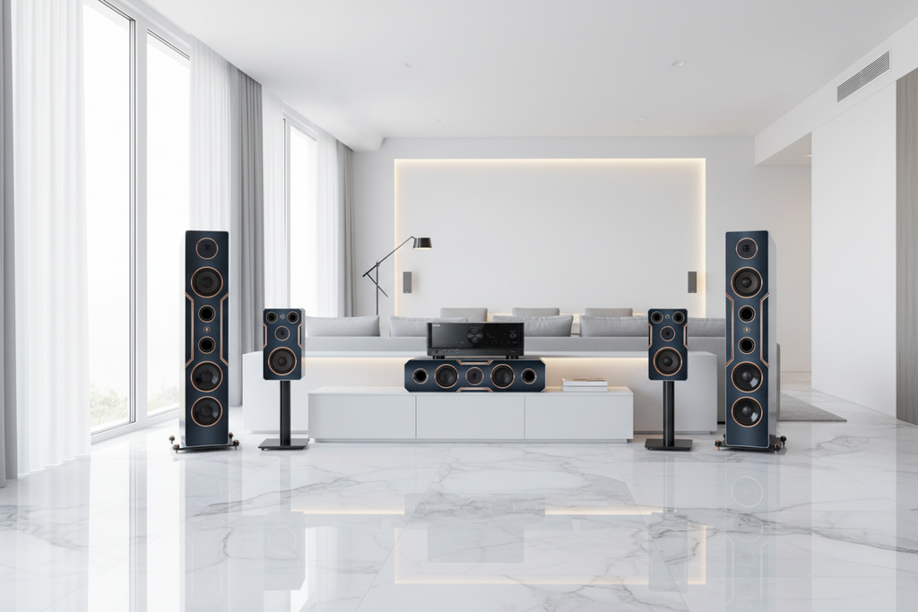 DJP Design Boxen 5.2 Surround Soundsystem Deluxe Edition inklusive Yamaha RX-V4A AV-Receiver
