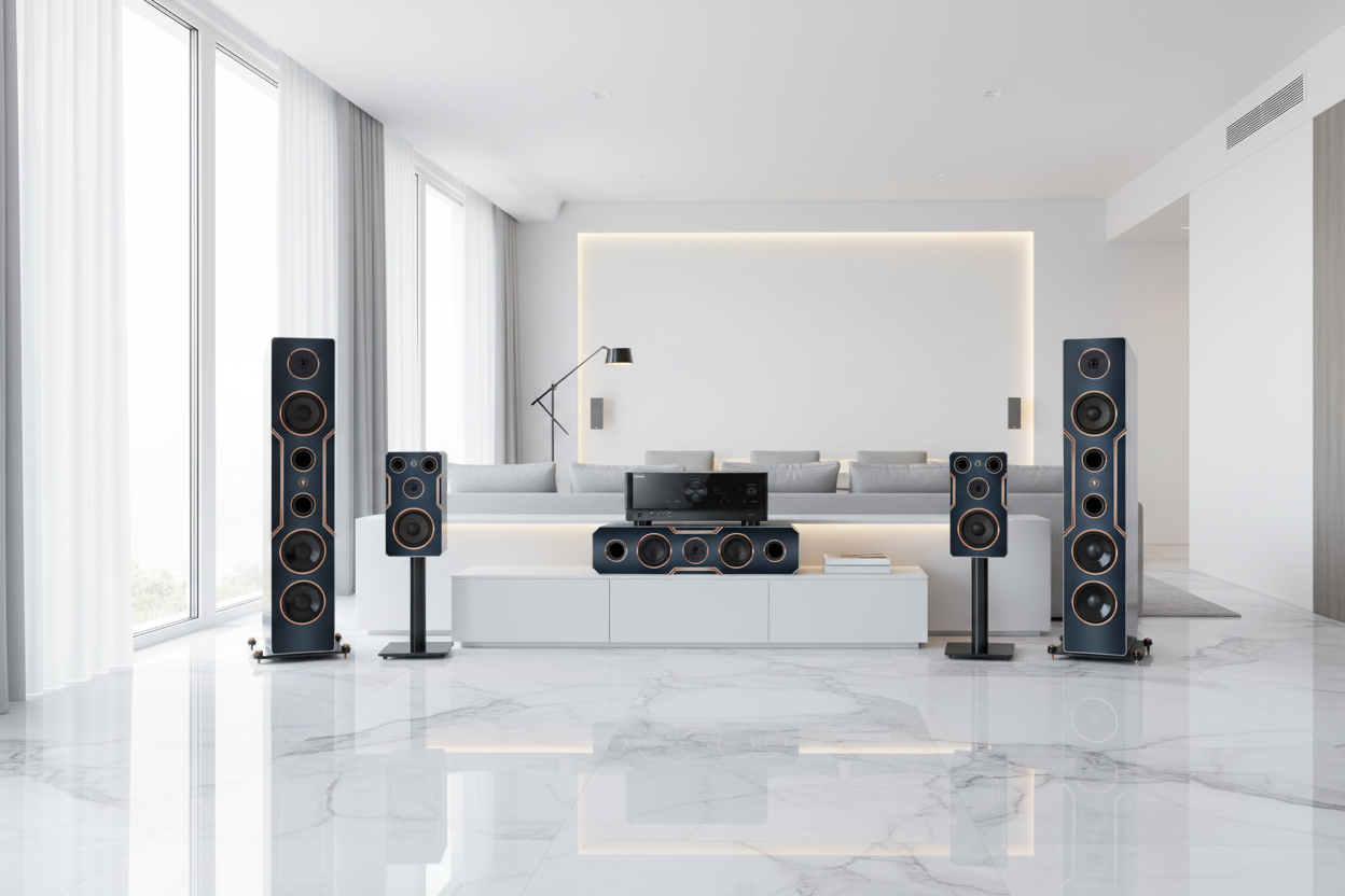 DJP Design Boxen 5.2 Surround Soundsystem Deluxe Edition inklusive Yamaha RX-V4A AV-Receiver