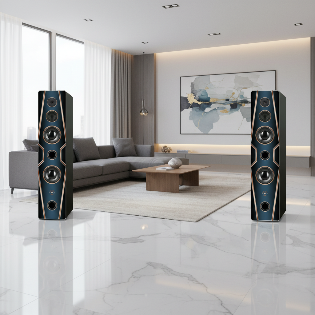 Hochwertige High End Hi-Fi Standlautsprecher 150 Watt RMS 8 Ohm/Box DJP Design Boxen Diamant Classic Edition