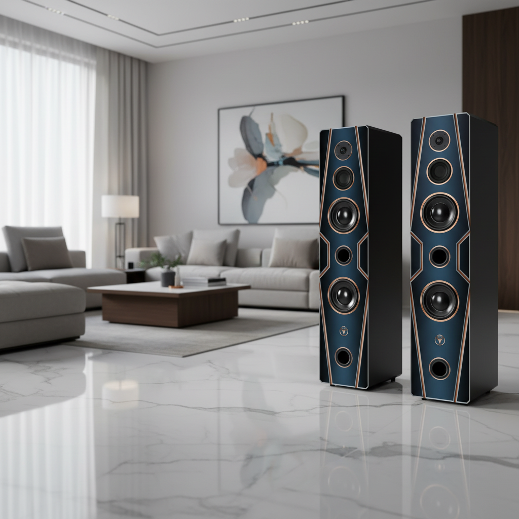 Hochwertige High End Hi-Fi Standlautsprecher 150 Watt RMS 8 Ohm/Box DJP Design Boxen Diamant Classic Edition