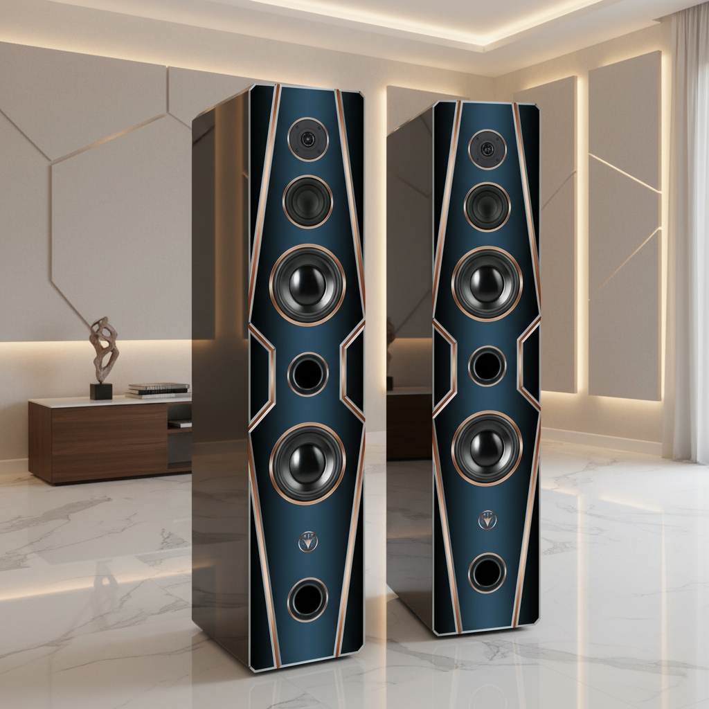 Hochwertige High End Hi-Fi Standlautsprecher 150 Watt RMS 8 Ohm/Box DJP Design Boxen Diamant Classic Edition