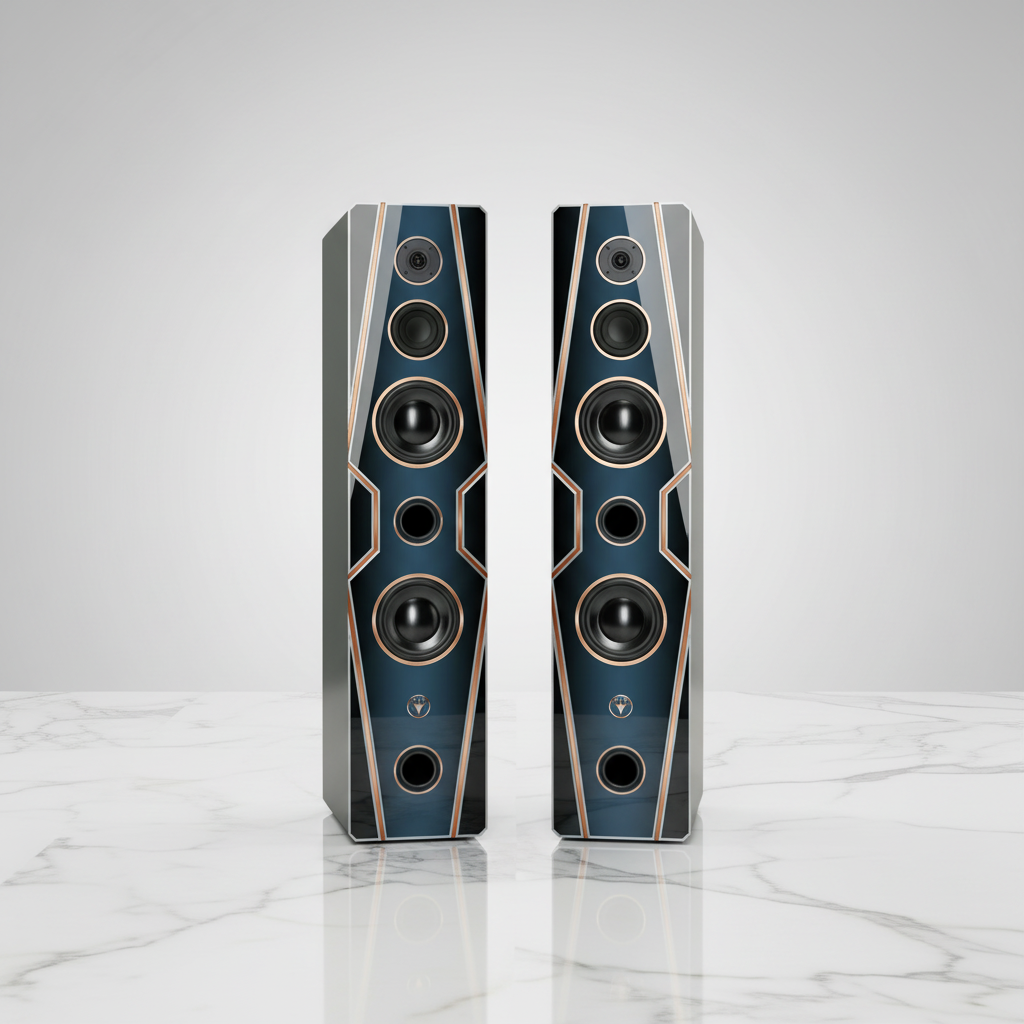 Hochwertige High End Hi-Fi Standlautsprecher 150 Watt RMS 8 Ohm/Box DJP Design Boxen Diamant Classic Edition