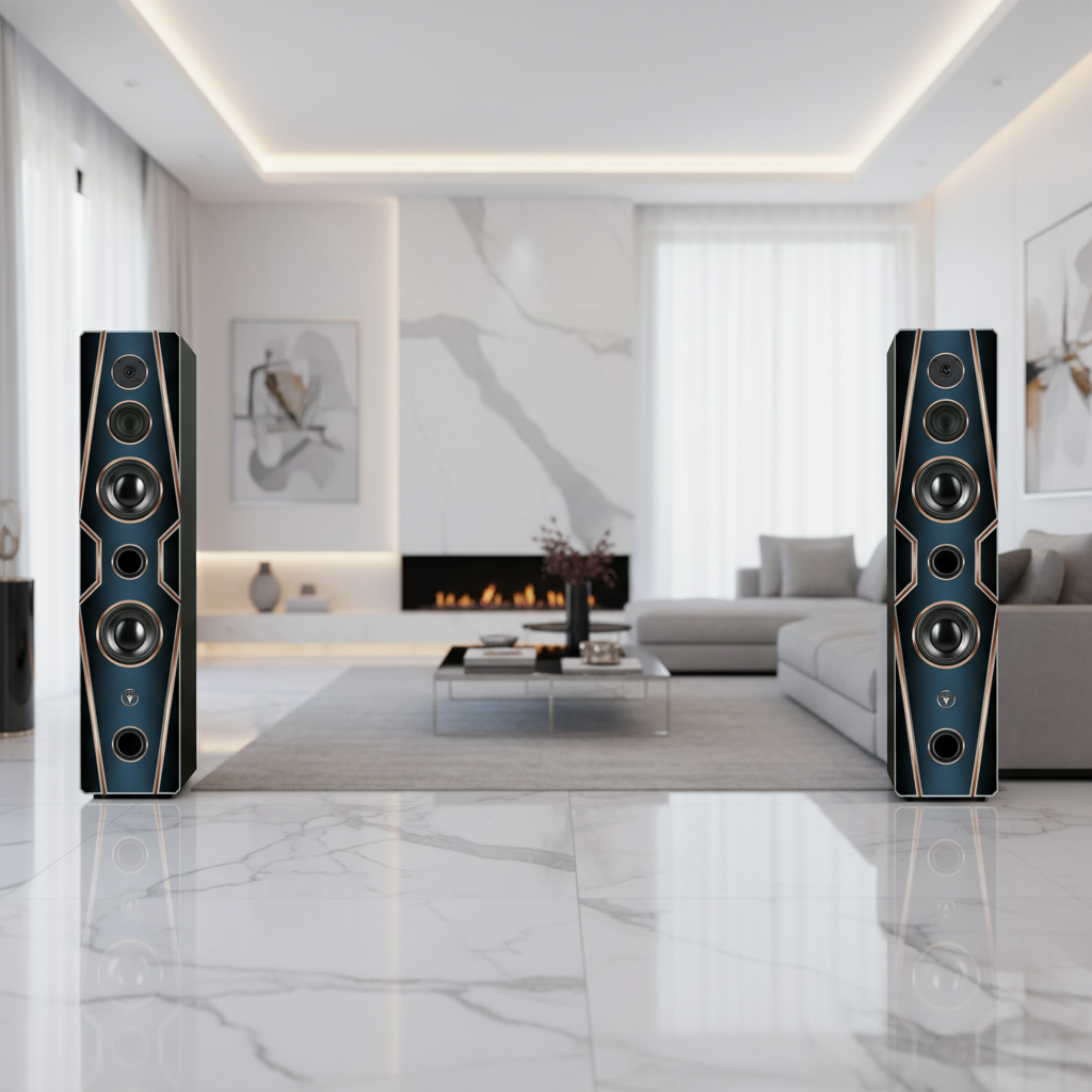Hochwertige High End Hi-Fi Standlautsprecher 150 Watt RMS 8 Ohm/Box DJP Design Boxen Diamant Classic Edition