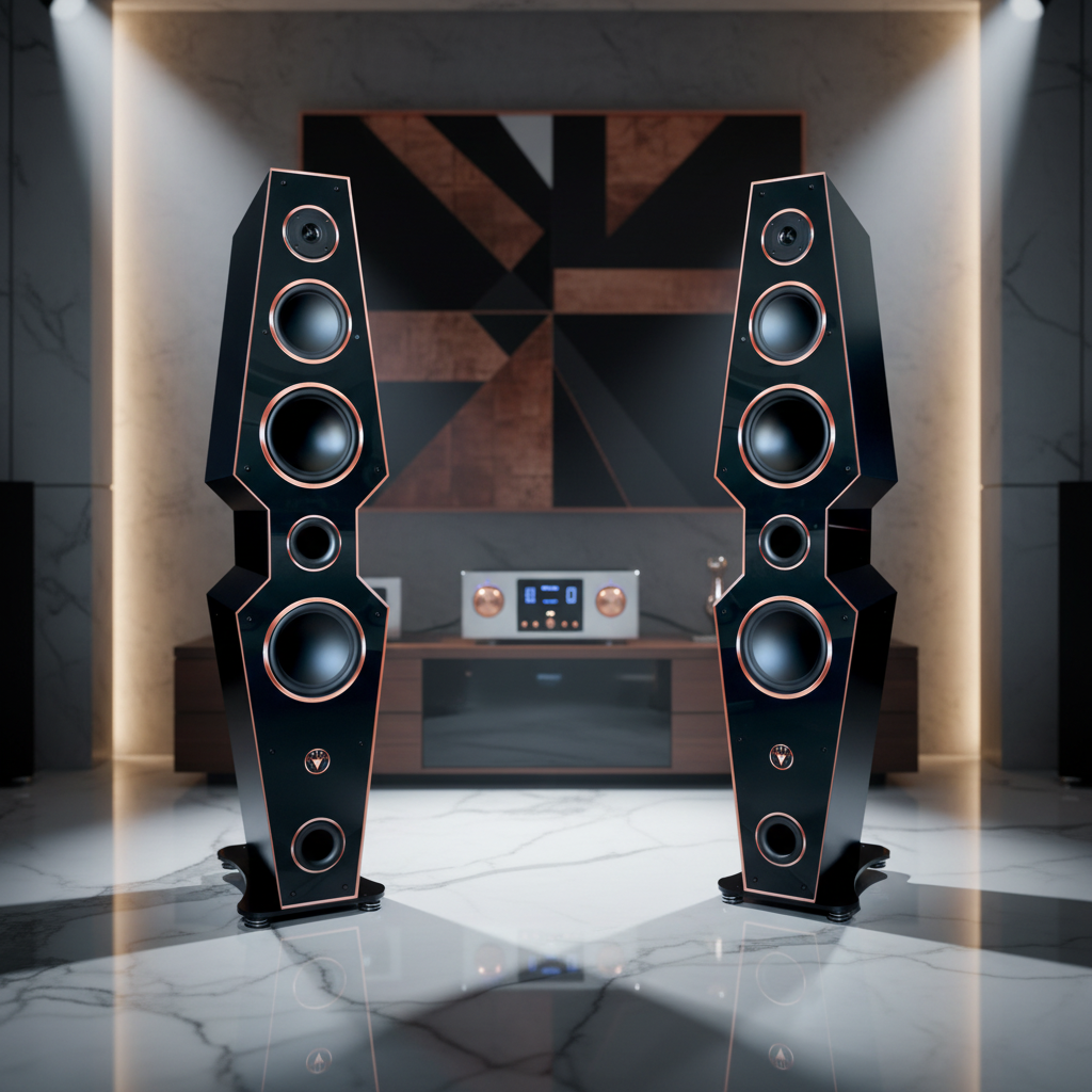 Hochwertige High End Hi-Fi Standlautsprecher 150 Watt RMS 8 Ohm/Box DJP Design Boxen Diamant Edition