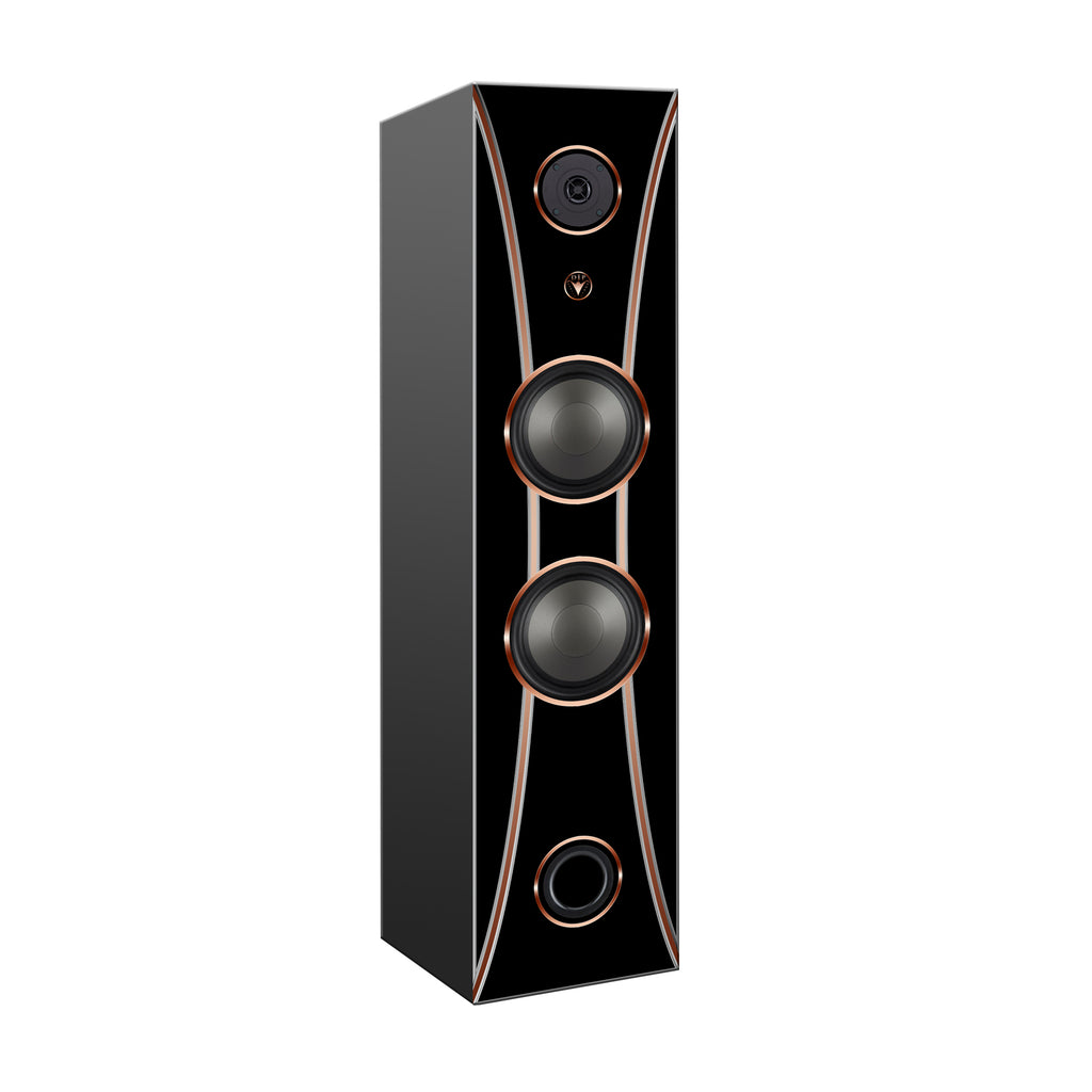 Hi-Fi 2-Wege Standlautsprecher schlankes Design 100 Watt RMS 8 Ohm/Box