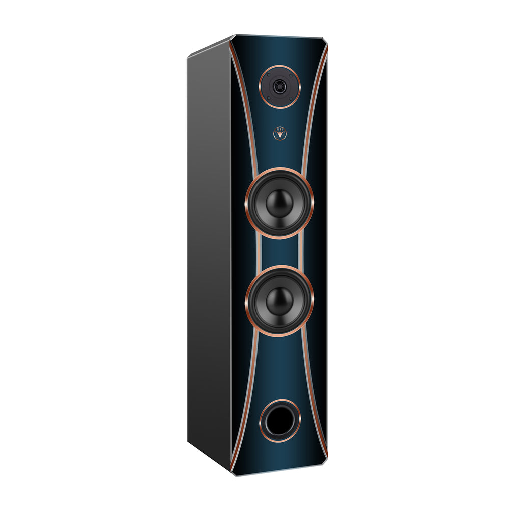 Hi-Fi 2-Wege Standlautsprecher schlankes Design 100 Watt RMS 8 Ohm/Box