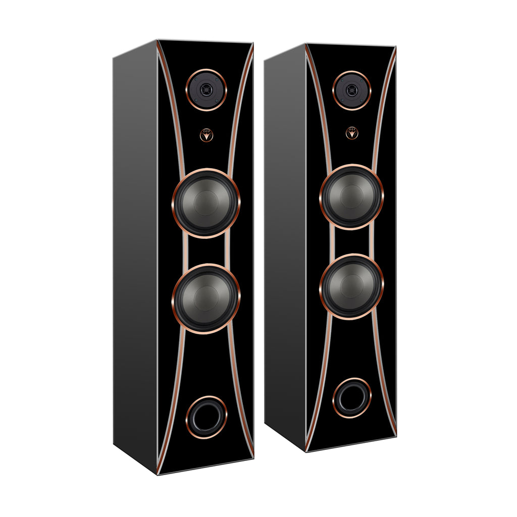Hi-Fi 2-Wege Standlautsprecher schlankes Design 100 Watt RMS 8 Ohm/Box