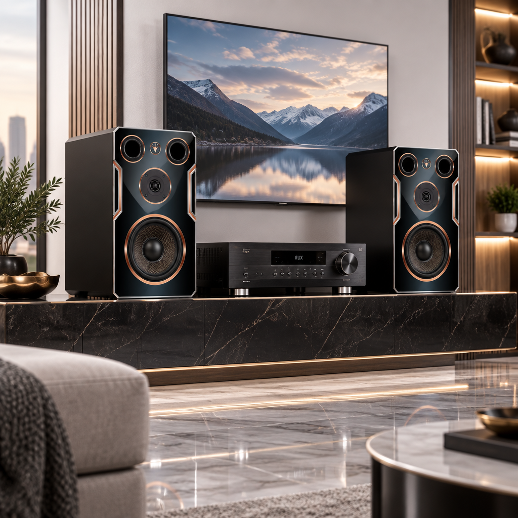 Hi-Fi Regallausprecher Surroundboxen Deluxe Surround Edition DJP Design Boxen