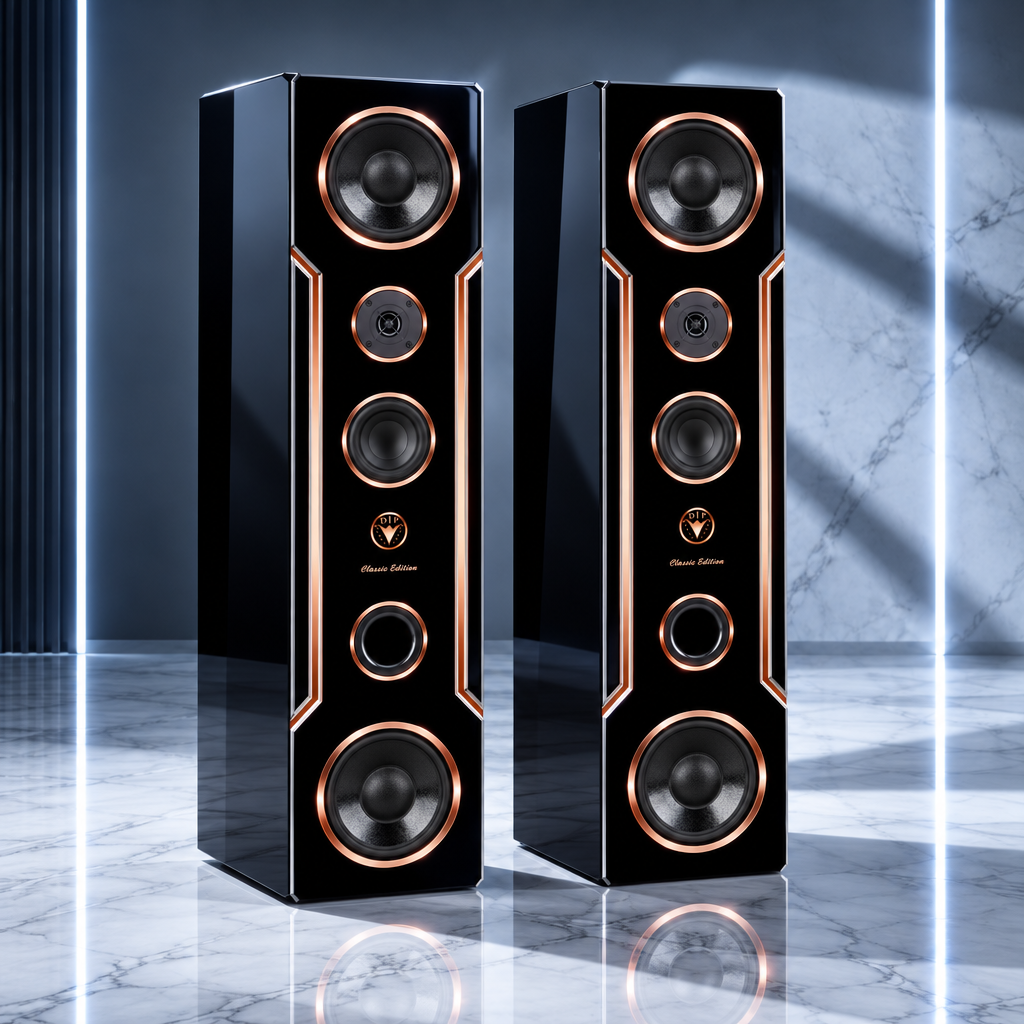 Design Standlautsprecher DJP Design Boxen Classic Edition 120 Watt High End