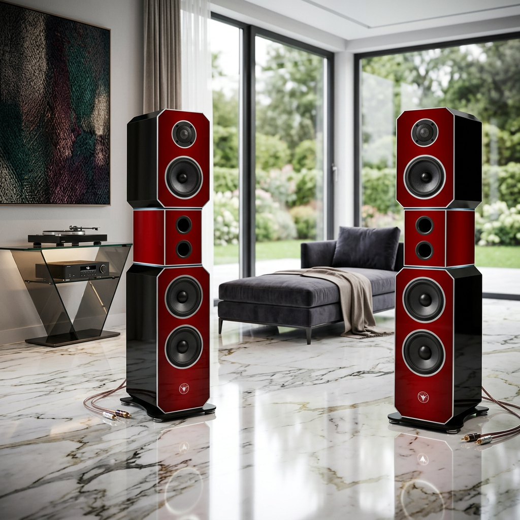 Design Standlautsprecher Rubin Edition DJP Design Boxen Referenz Serie