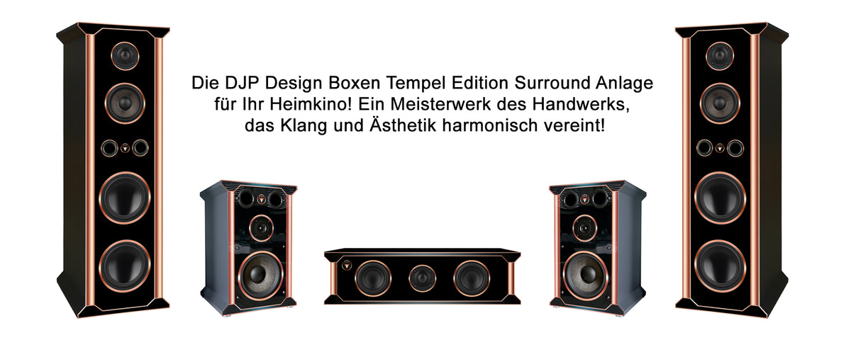 HiFi Surroundanlage Tempel Edition DJP Design Boxen