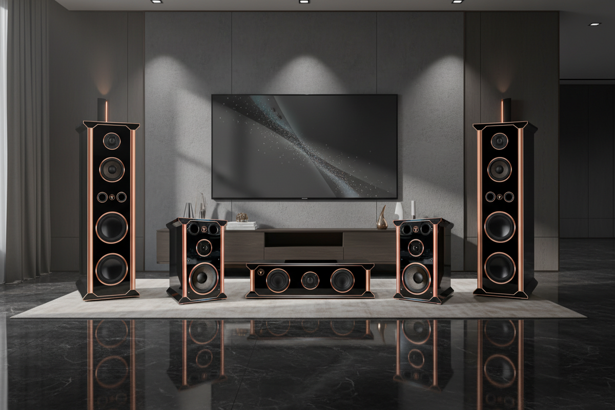 HiFi Surroundanlage Tempel Edition DJP Design Boxen