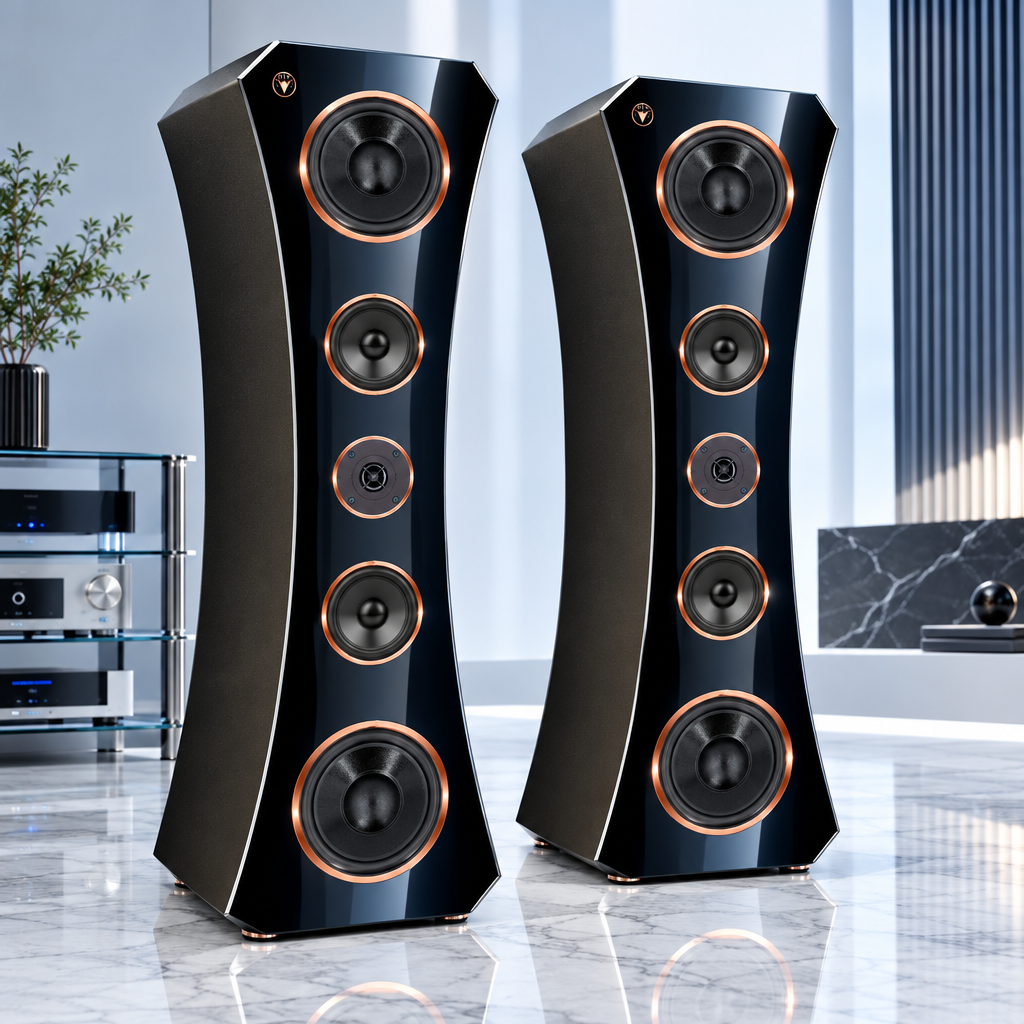 High End Hi-Fi Lautsprecher Deluxe Oval Edition DJP Design Boxen