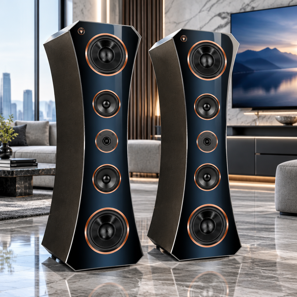 High End Hi-Fi Lautsprecher Deluxe Oval Edition DJP Design Boxen
