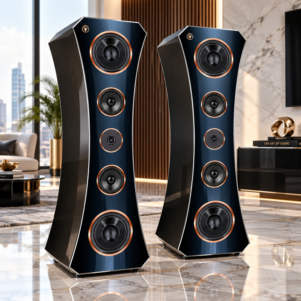 High End Hi-Fi Lautsprecher Deluxe Oval Edition DJP Design Boxen