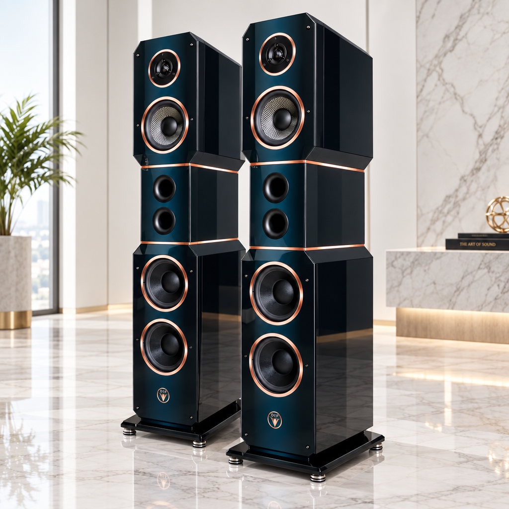 High End Hi-Fi Standlautsprecher Obsession Blue Edition DJP Design Boxen Referenz Serie