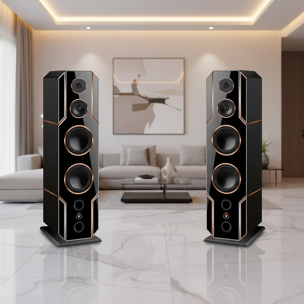 High End HiFi Lautsprecher Black Line Edition DJP Design Boxen