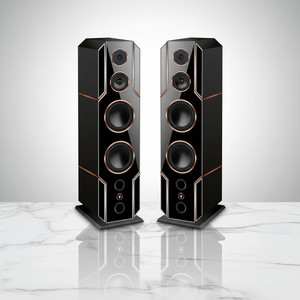 High End HiFi Lautsprecher Black Line Edition DJP Design Boxen
