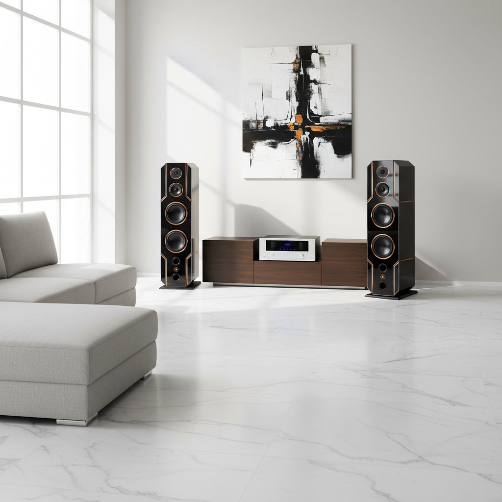 High End HiFi Lautsprecher Black Line Edition DJP Design Boxen