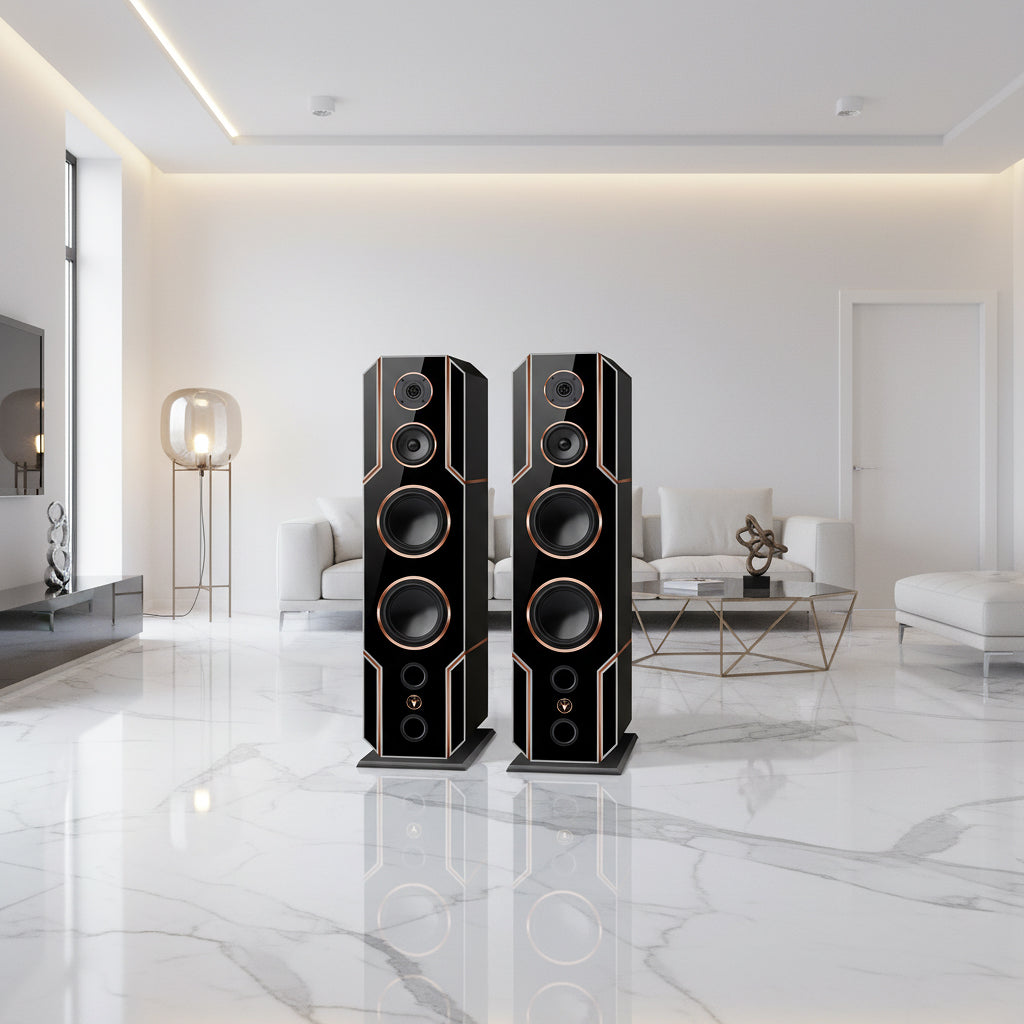 High End HiFi Lautsprecher Black Line Edition DJP Design Boxen