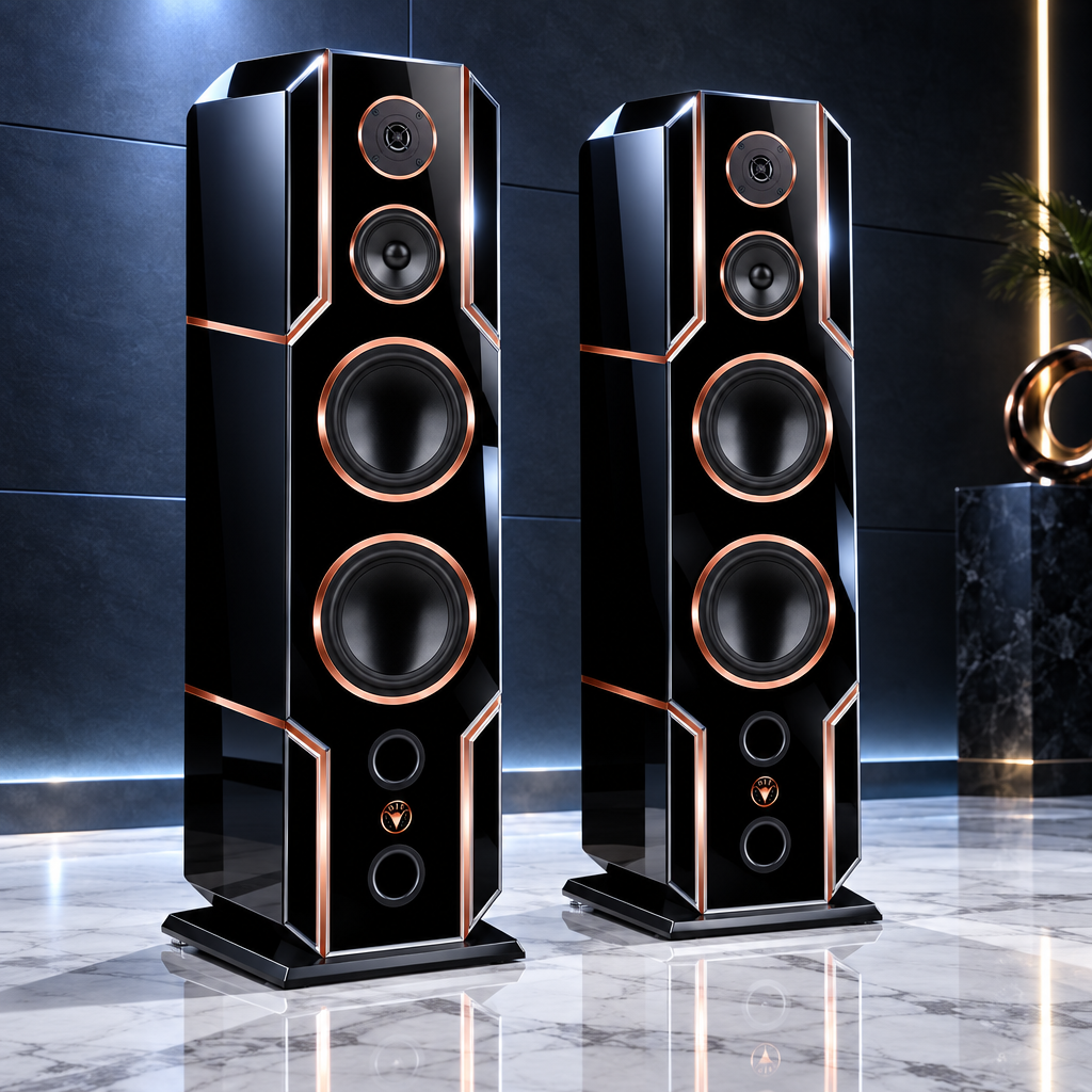 High End HiFi Lautsprecher Black Line Edition DJP Design Boxen