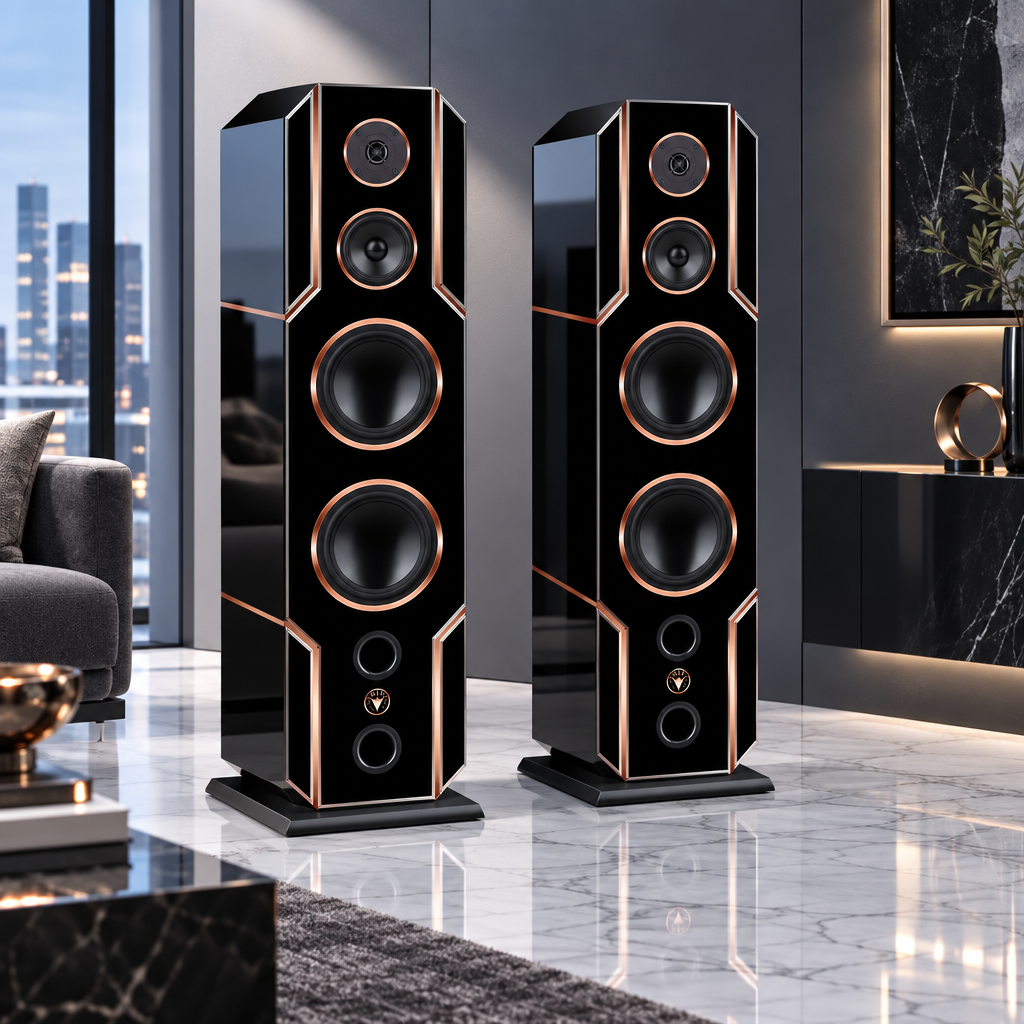 High End HiFi Lautsprecher Black Line Edition DJP Design Boxen
