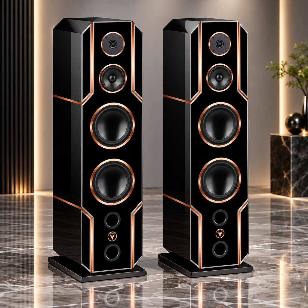 High End HiFi Lautsprecher Black Line Edition DJP Design Boxen