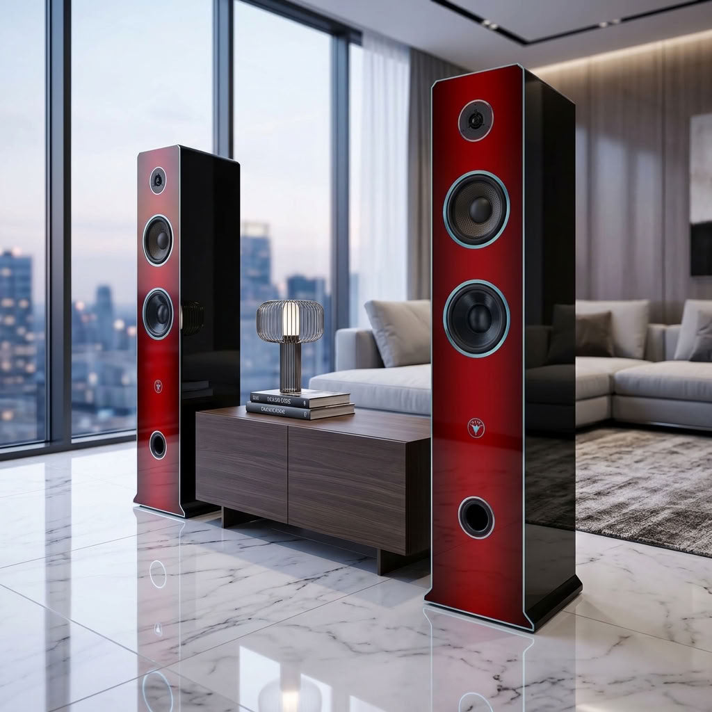 High End HiFi Lautsprecher Sky Tower Edition DJP Design Boxen