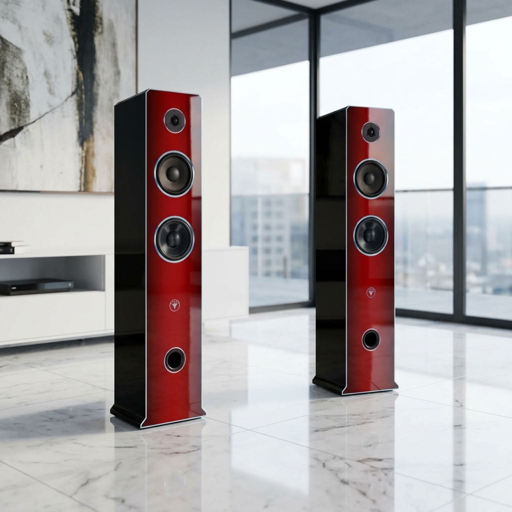 High End HiFi Lautsprecher Sky Tower Edition DJP Design Boxen
