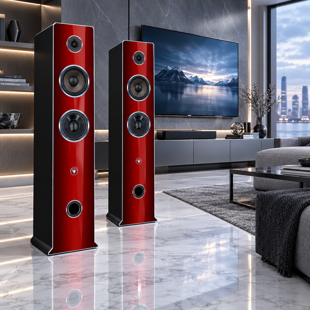 High End HiFi Lautsprecher Sky Tower Edition DJP Design Boxen