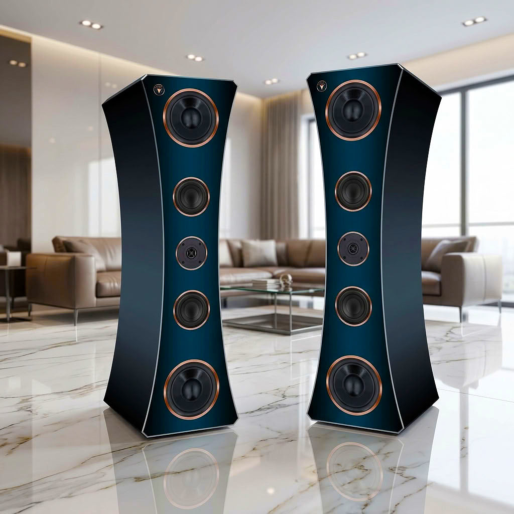 High End HiFi Lautsprecher Small Oval Edition DJP Design Boxen
