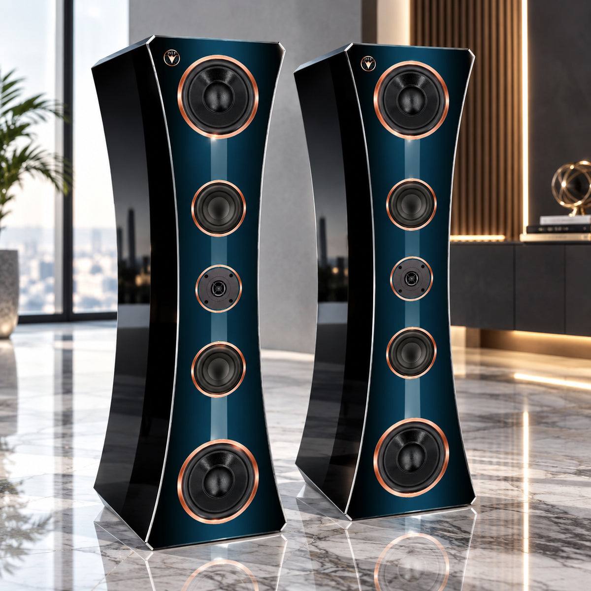 High End HiFi Lautsprecher Small Oval Edition DJP Design Boxen