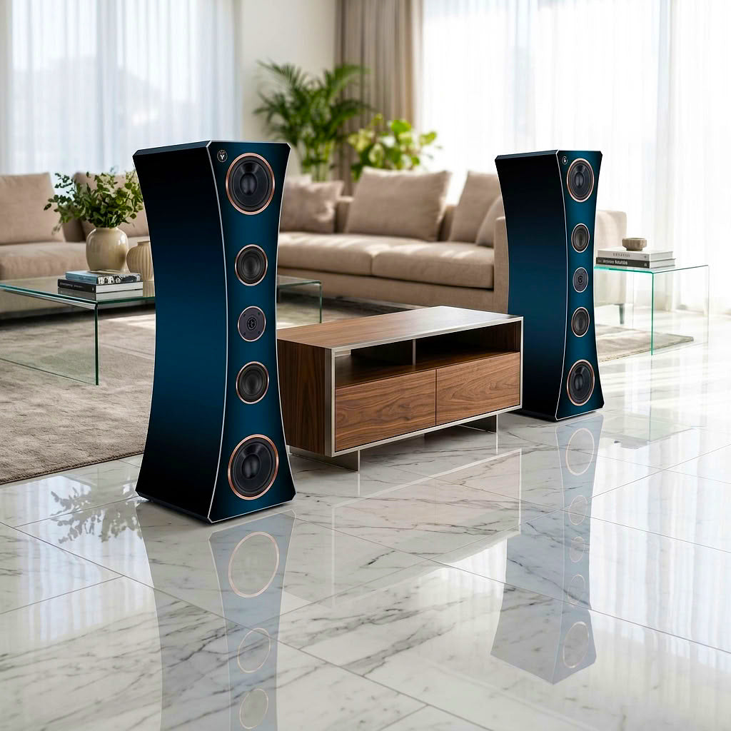 High End HiFi Lautsprecher Small Oval Edition DJP Design Boxen