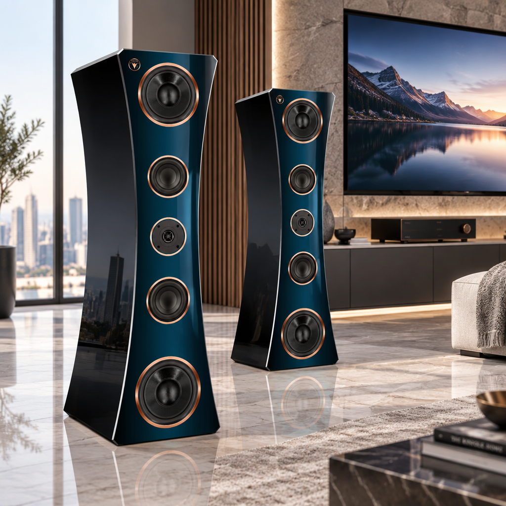 High End HiFi Lautsprecher Small Oval Edition DJP Design Boxen