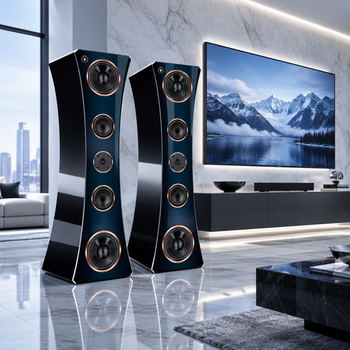 High End HiFi Lautsprecher Small Oval Edition DJP Design Boxen
