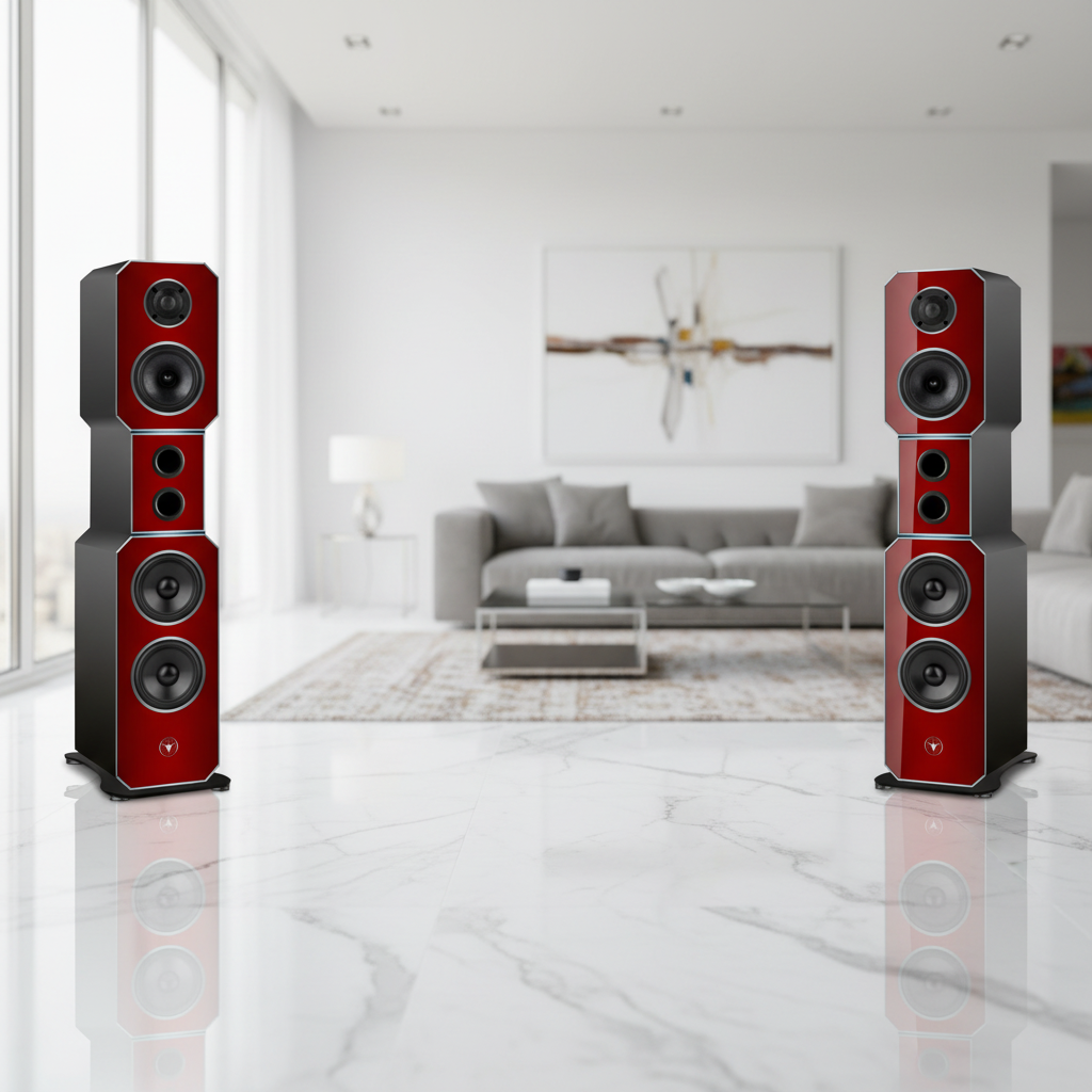 Hochwertige High End Hi-Fi Design Standlautsprecher 210 Watt RMS 8 Ohm/Box