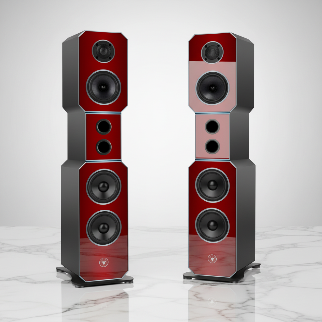 Hochwertige High End Hi-Fi Design Standlautsprecher 210 Watt RMS 8 Ohm/Box