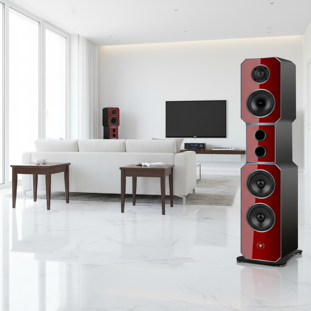 Hochwertige High End Hi-Fi Design Standlautsprecher 210 Watt RMS 8 Ohm/Box