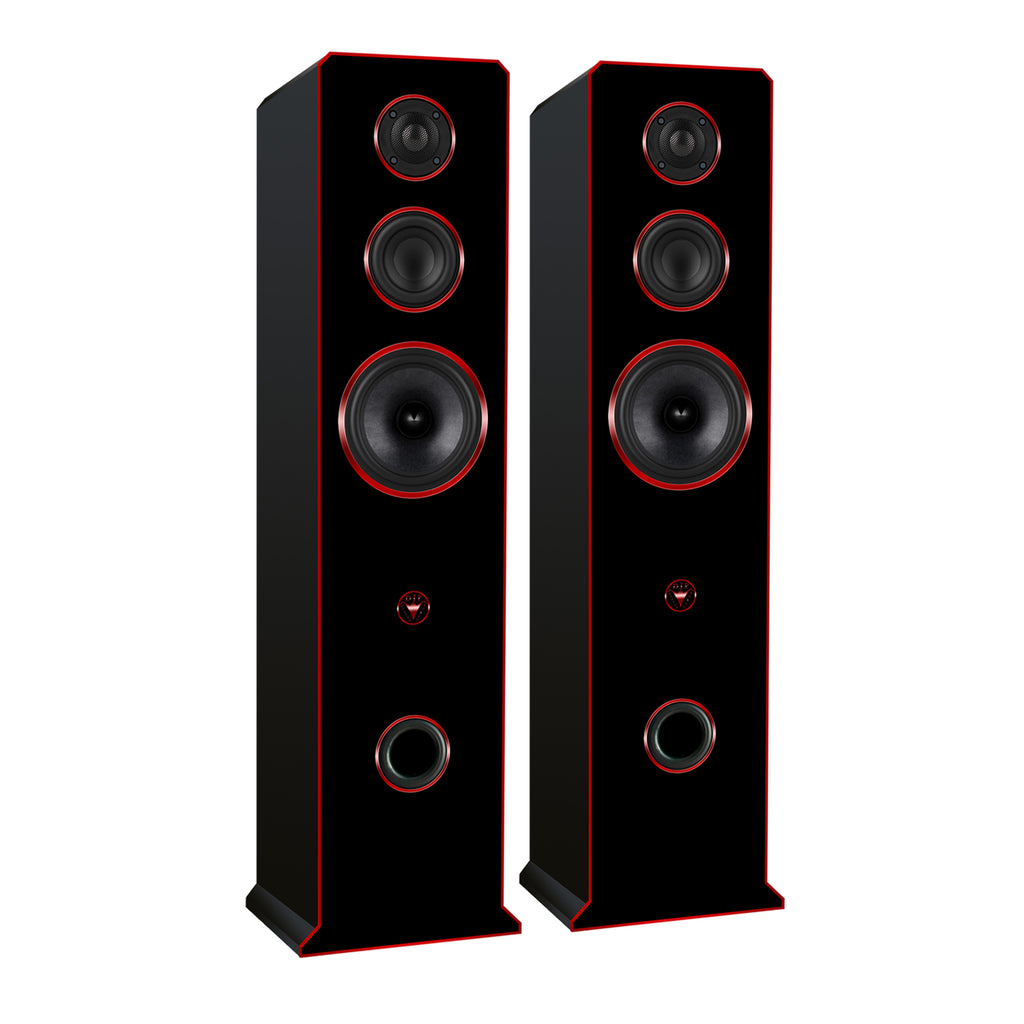 Hi-Fi 3-Wege Standlautsprecher schlankes Design 100 Watt RMS 8 Ohm/Box