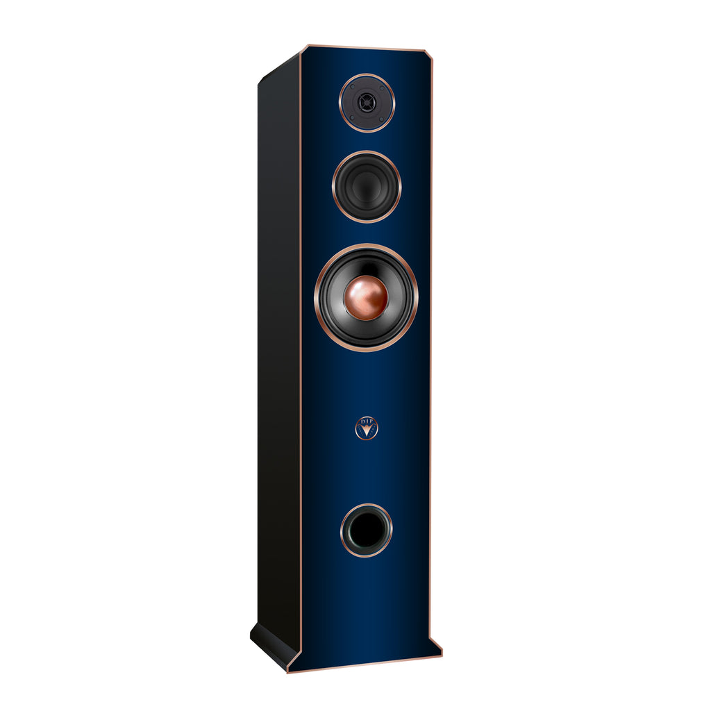 Hi-Fi 3-Wege Standlautsprecher schlankes Design 100 Watt RMS 8 Ohm/Box