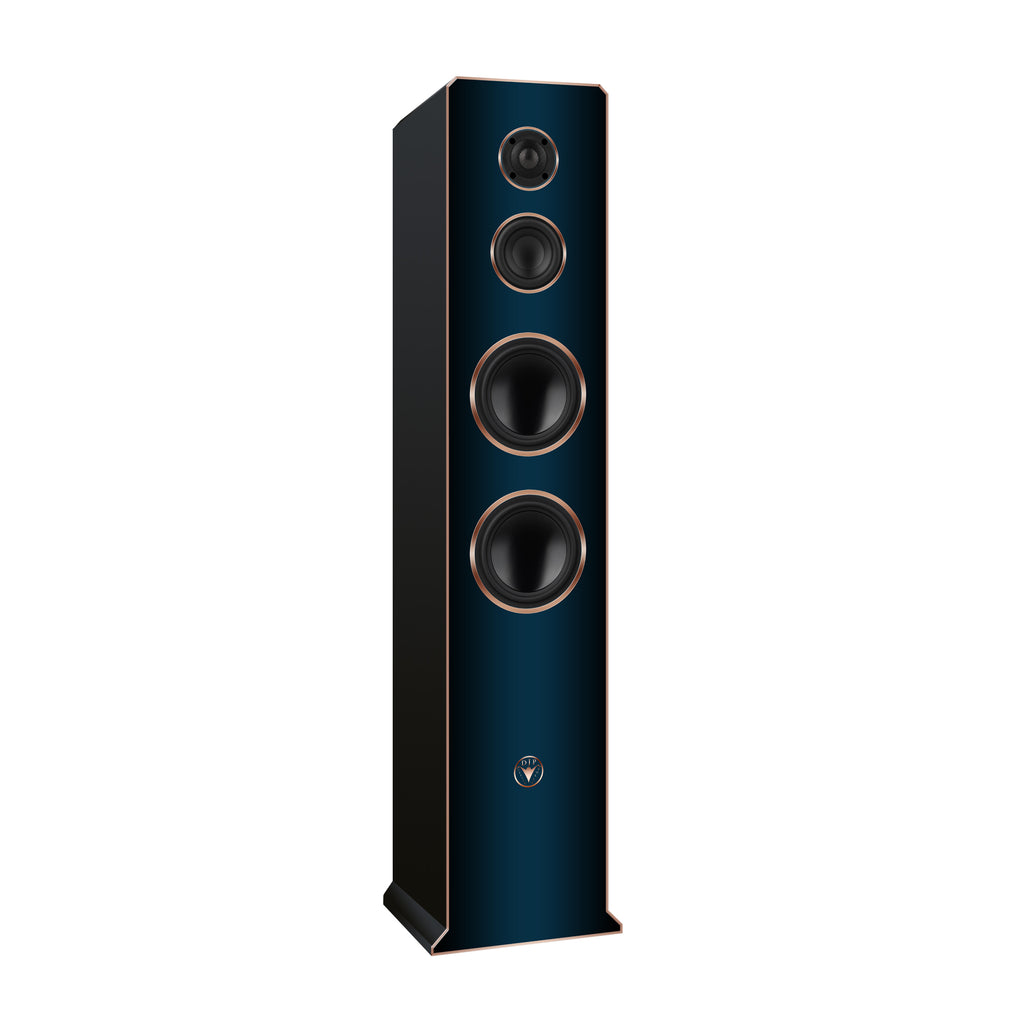 Hochwertige Hi-Fi Standlausprecher schlankes Design 120 Watt RMS 8 Ohm/Box