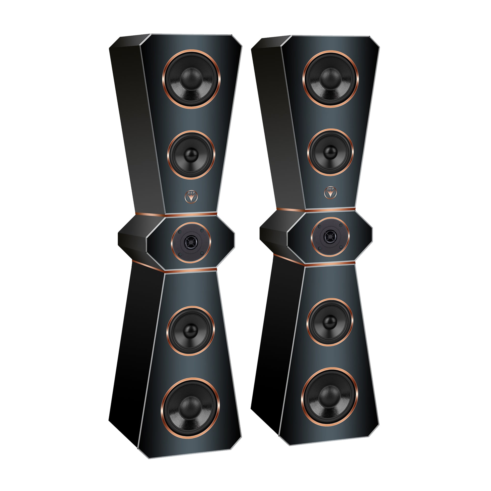 Hochwertige Design Hi-Fi Standlautsprecher 180 Watt RMS 8 Ohm/Box X-Edition