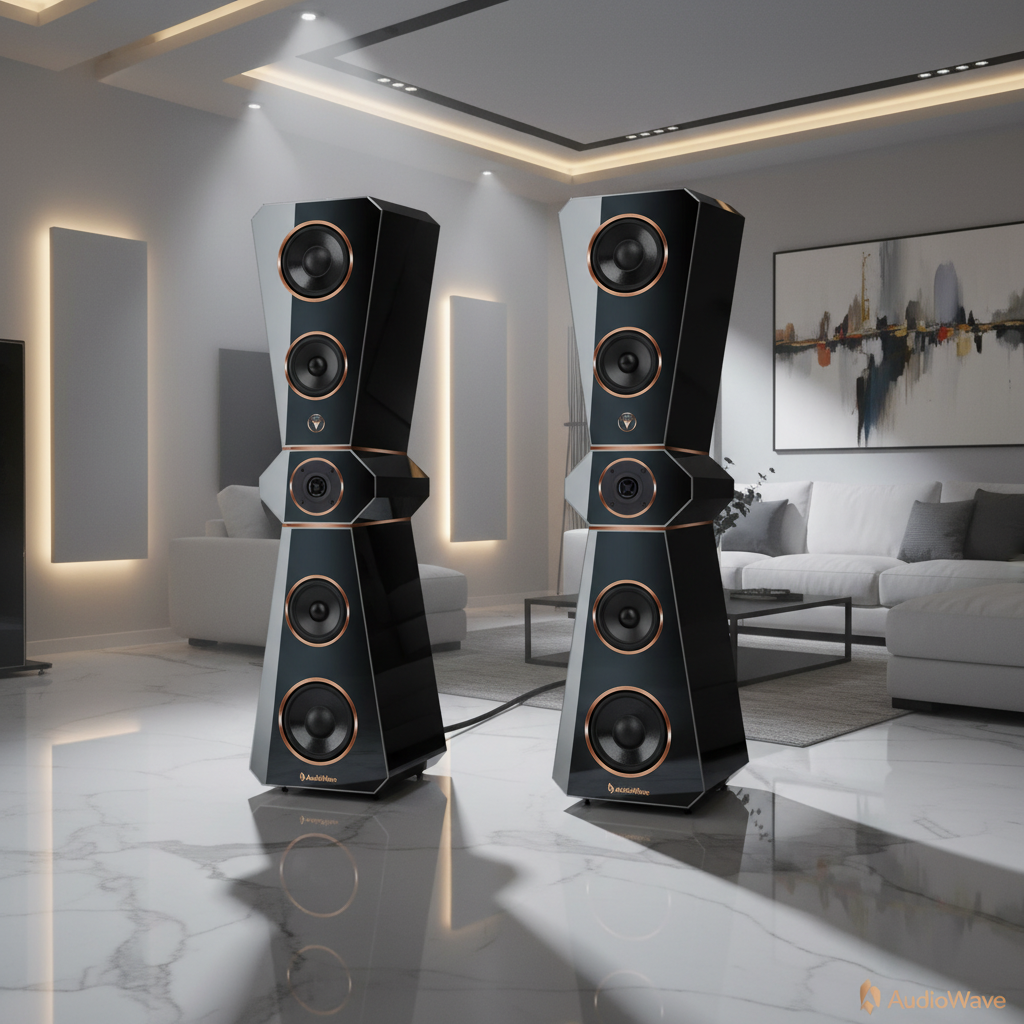 Hochwertige Design Hi-Fi Standlautsprecher 180 Watt RMS 8 Ohm/Box X-Edition